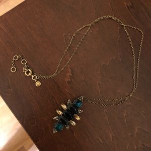J. Crew long crystal necklace